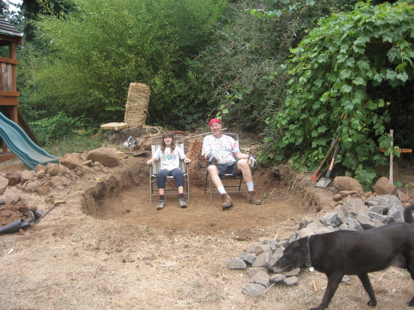 Mr. Hoisington and his daughter Rose. 